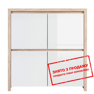 Комод Каспіан Дуб сонома/білий глянець KOM4D BRW...